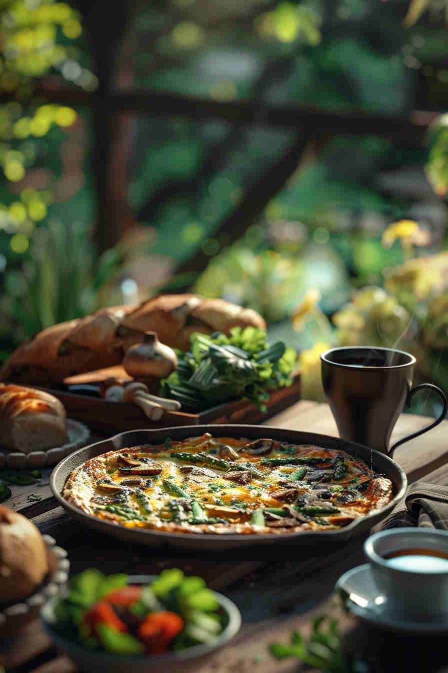 Mushroom and Asparagus Frittata