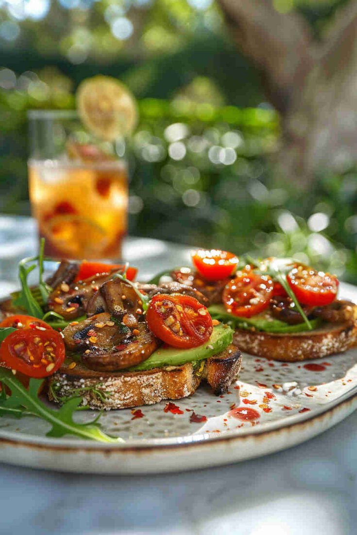 Mushroom and Avocado Toast