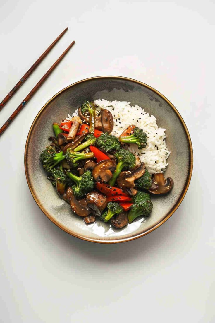 Mushroom and Broccoli Stir-Fry