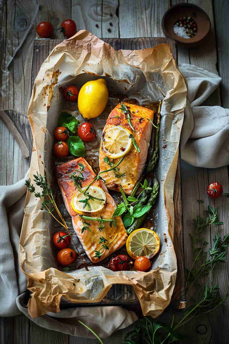 One-Pan Lemon Garlic Salmon