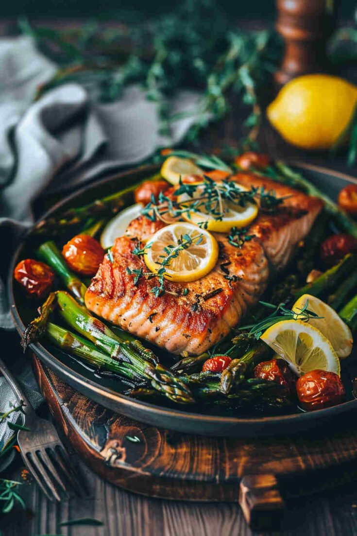 One-Pan Lemon Garlic Salmon