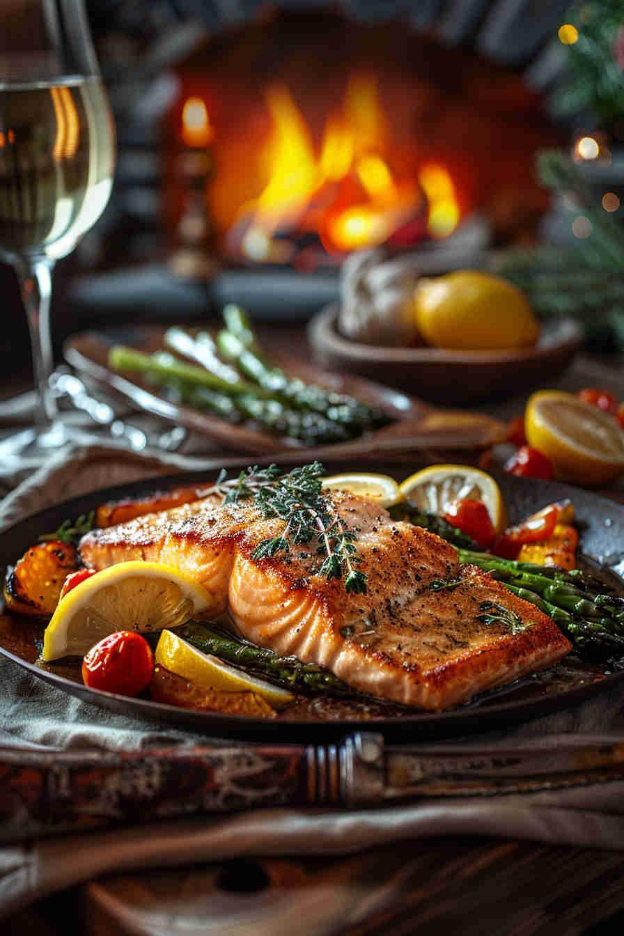 One-Pan Lemon Garlic Salmon