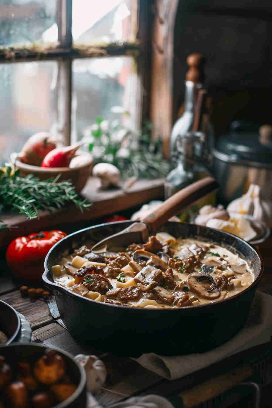 One-Pot Beef Stroganoff