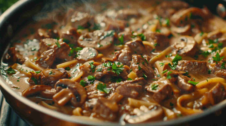 One-Pot Beef Stroganoff