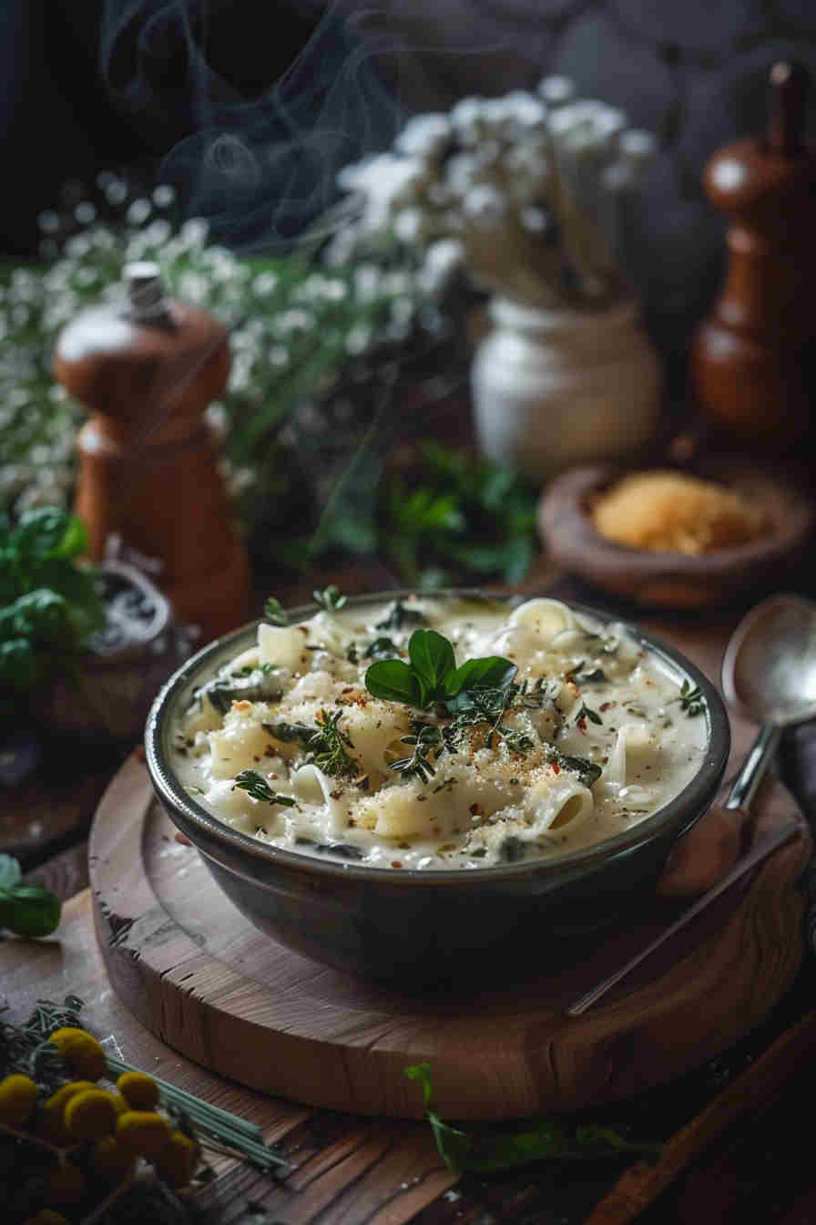 One-Pot Spinach Alfredo Pasta