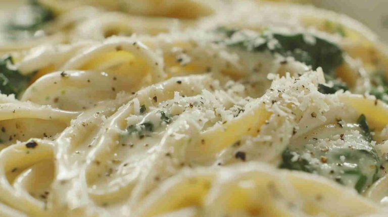 One-Pot Spinach Alfredo Pasta