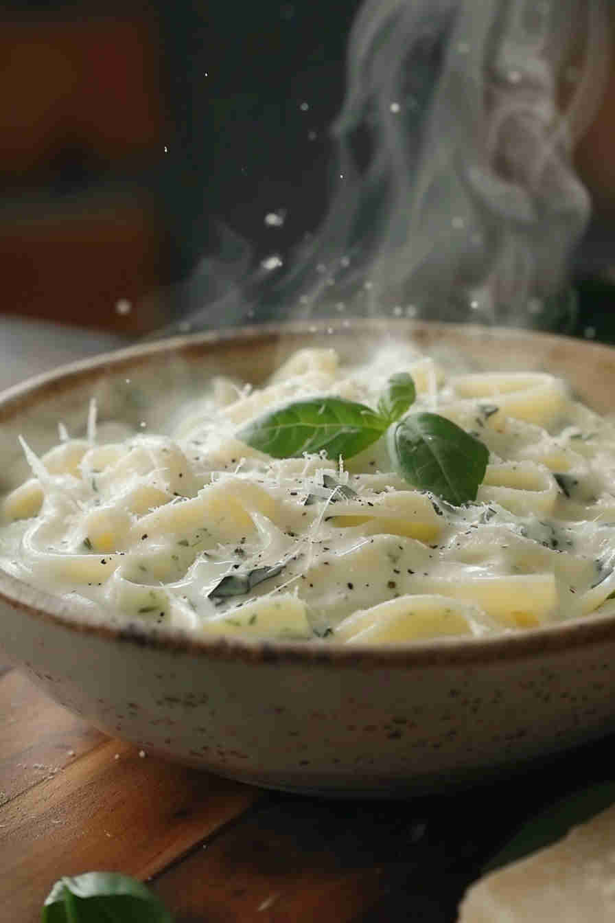 One-Pot Spinach Alfredo Pasta