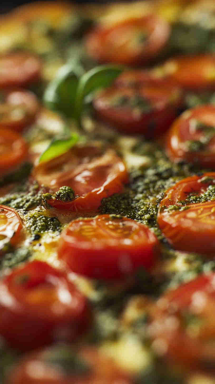 Pesto & Cherry Tomato Frittata