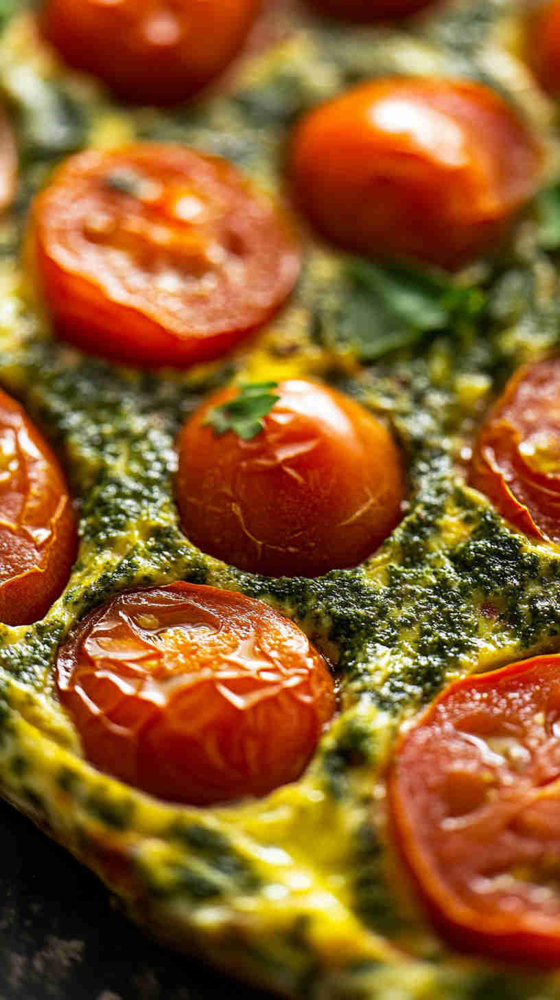 Pesto & Cherry Tomato Frittata
