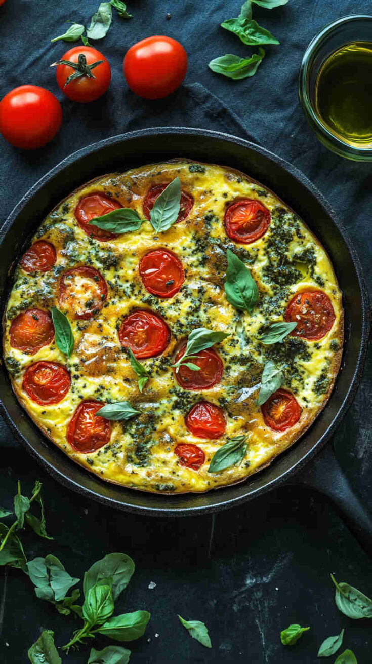 Pesto & Cherry Tomato Frittata