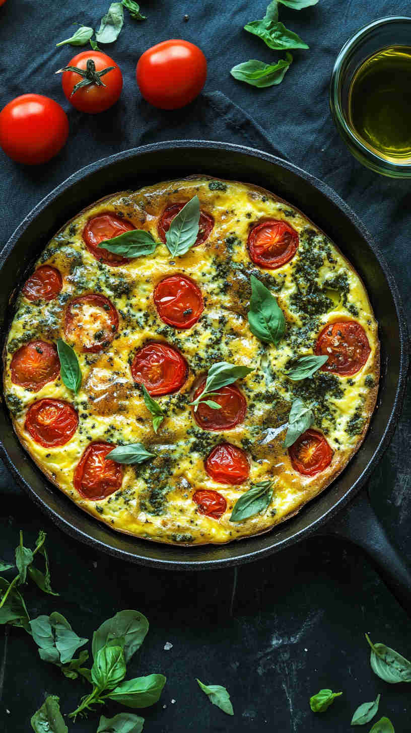 Pesto & Cherry Tomato Frittata