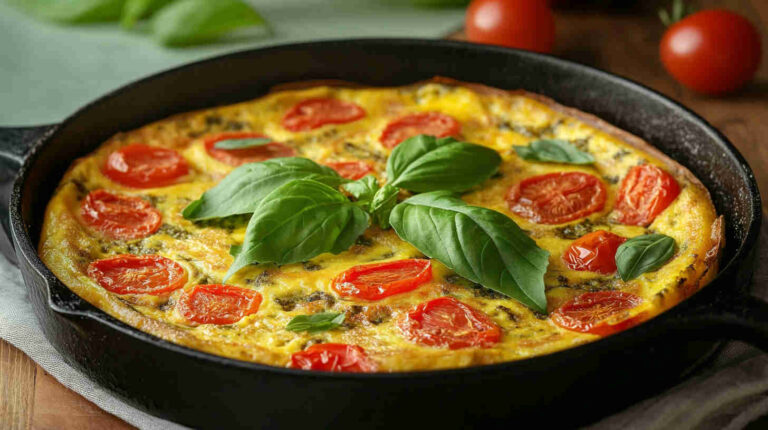 Pesto & Cherry Tomato Frittata