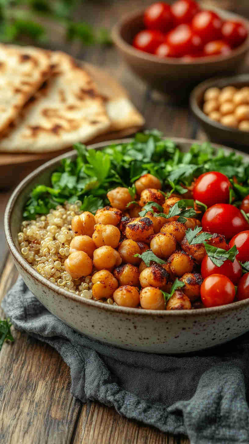 Quinoa & Roasted Chickpea Bowl