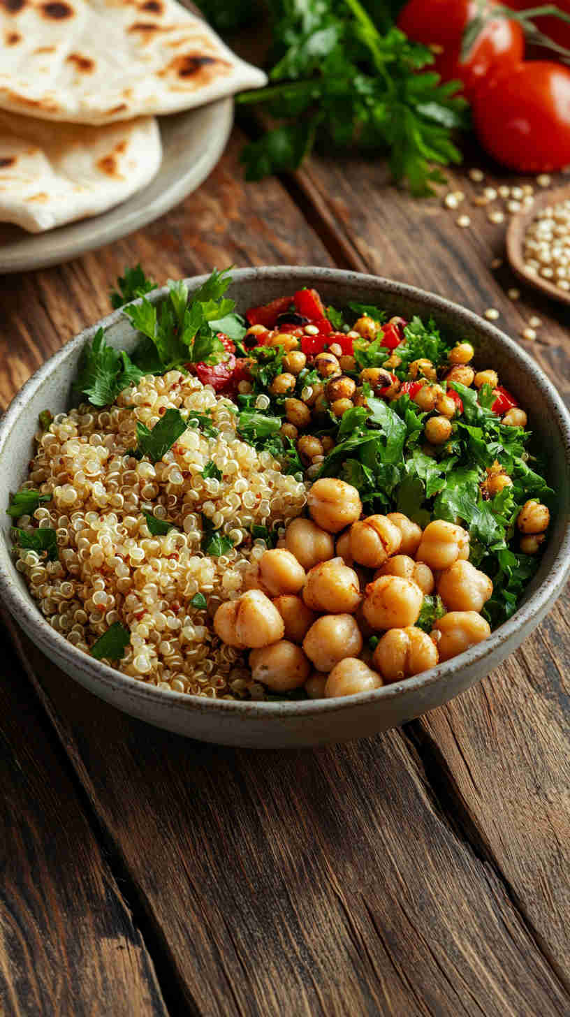 Quinoa & Roasted Chickpea Bowl