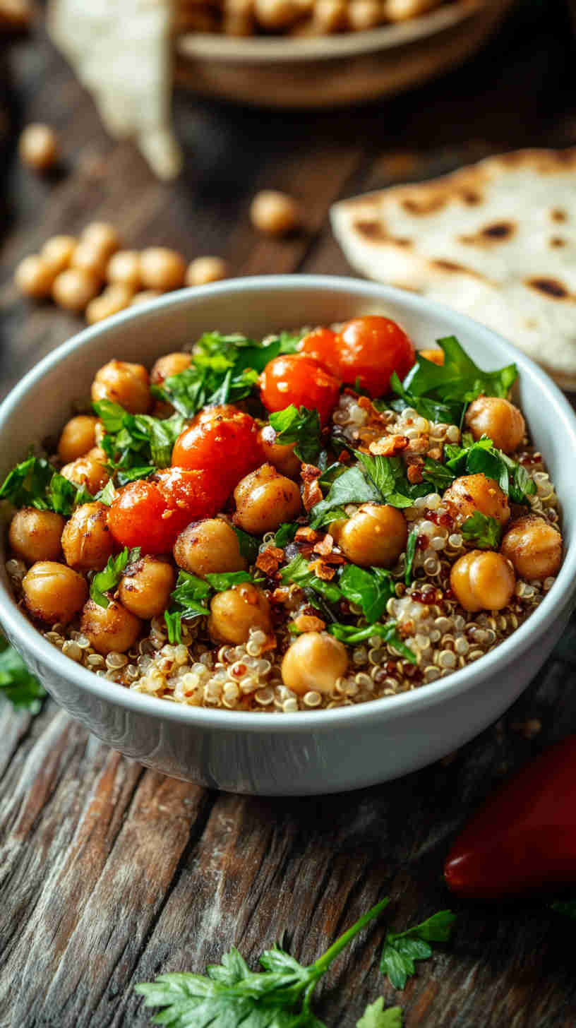 Quinoa & Roasted Chickpea Bowl