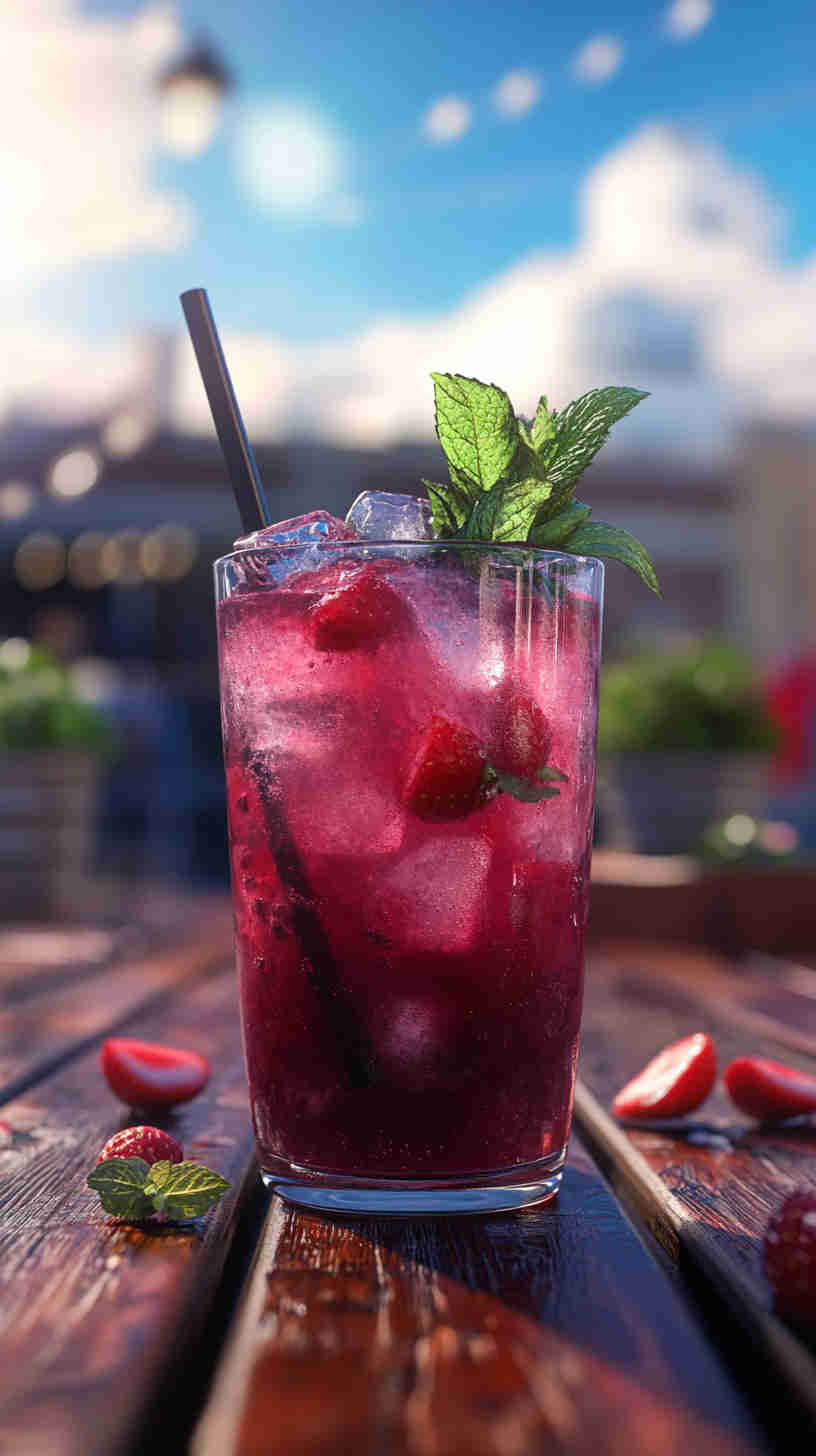 Refreshing Strawberry Acai Lemonade