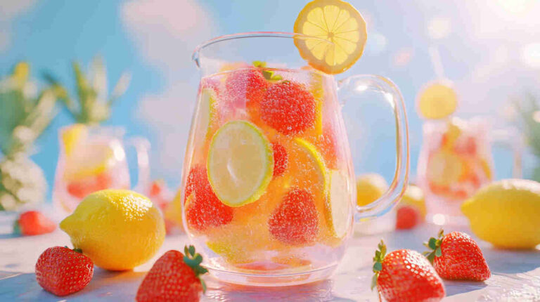 Refreshing Strawberry Acai Lemonade