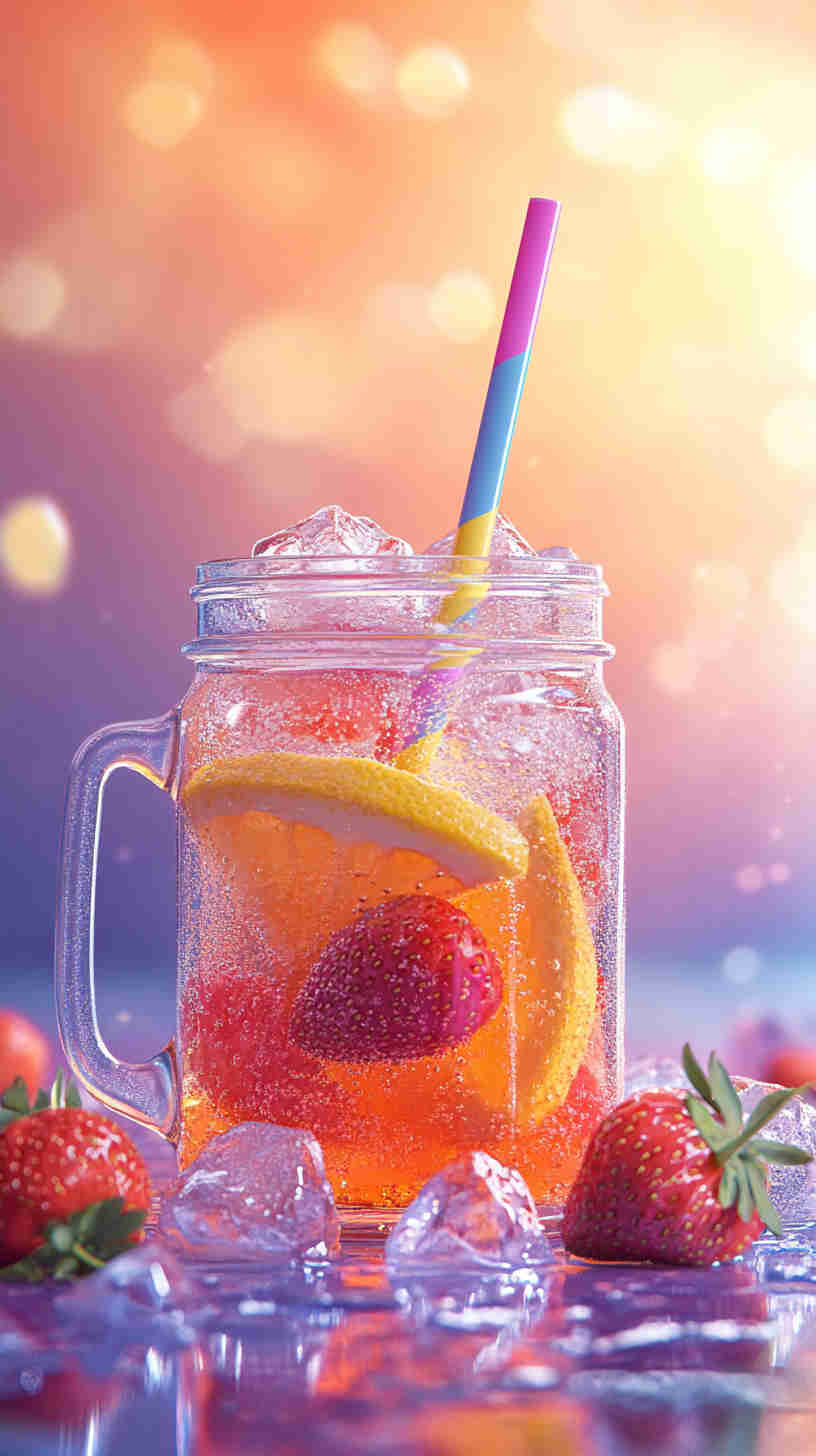 Refreshing Strawberry Acai Lemonade