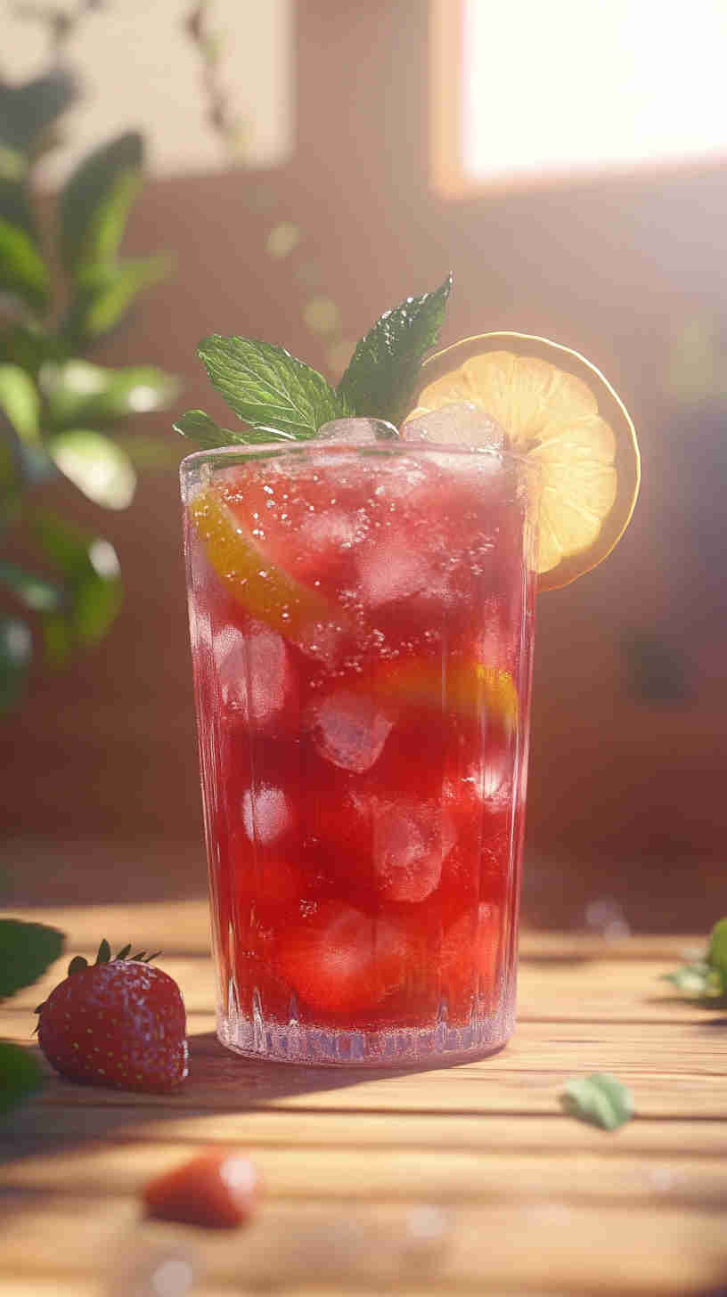 Refreshing Strawberry Acai Lemonade