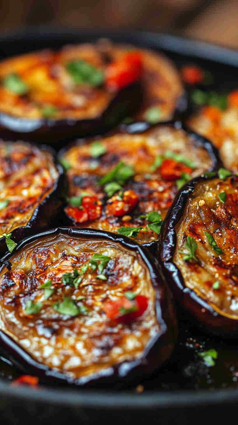 Roasted Aubergine with Tahini Sauce