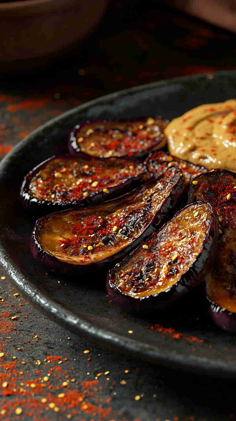 Roasted Aubergine with Tahini Sauce