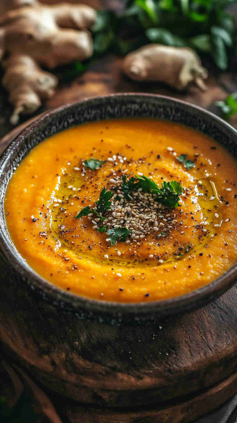 Roasted Carrot and Ginger Soup
