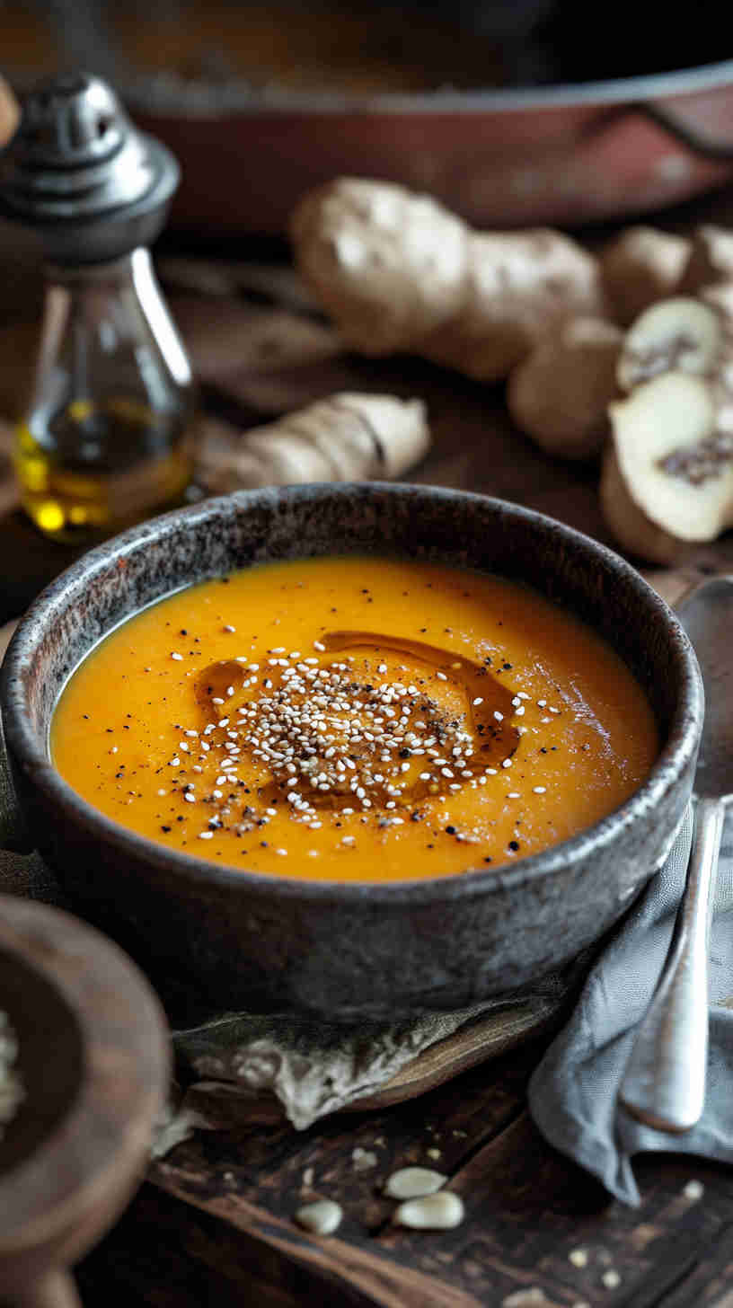 Roasted Carrot and Ginger Soup