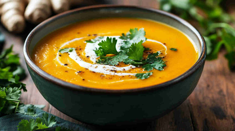Roasted Carrot and Ginger Soup