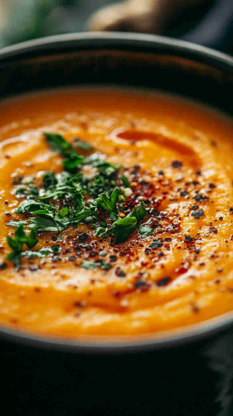 Roasted Carrot and Ginger Soup