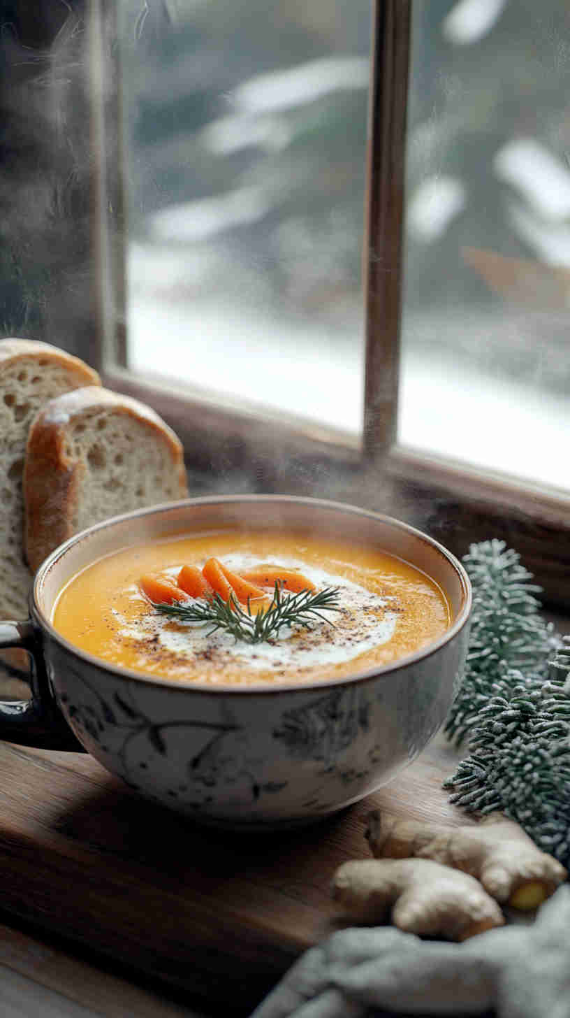 Roasted Carrot and Ginger Soup