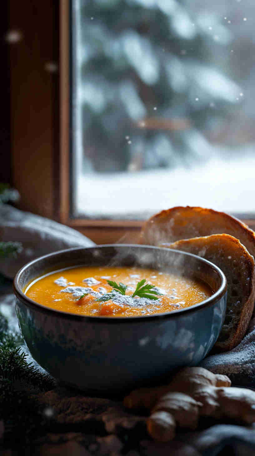 Roasted Carrot and Ginger Soup