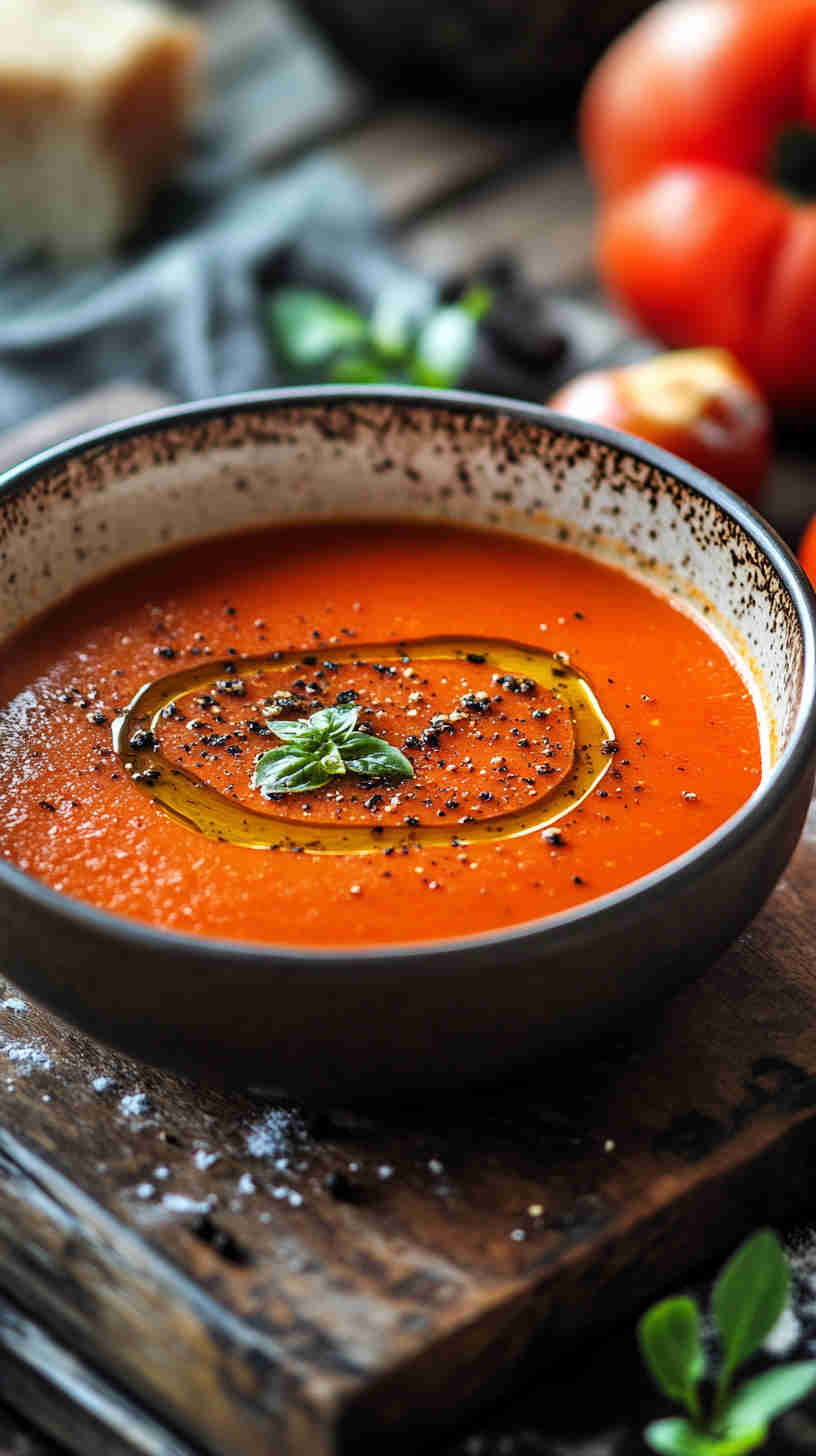 Roasted Red Pepper and Tomato Soup