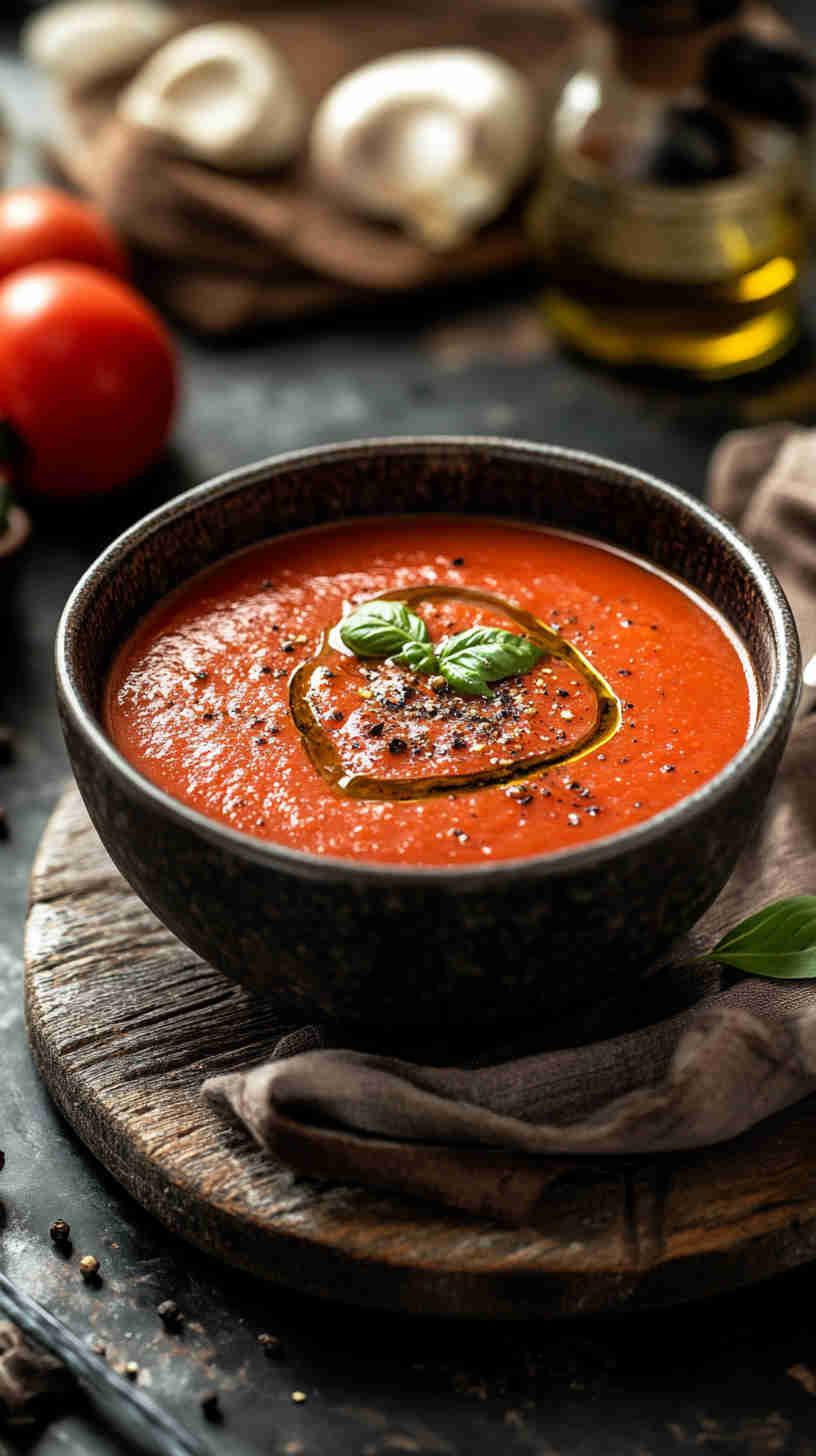 Roasted Red Pepper and Tomato Soup