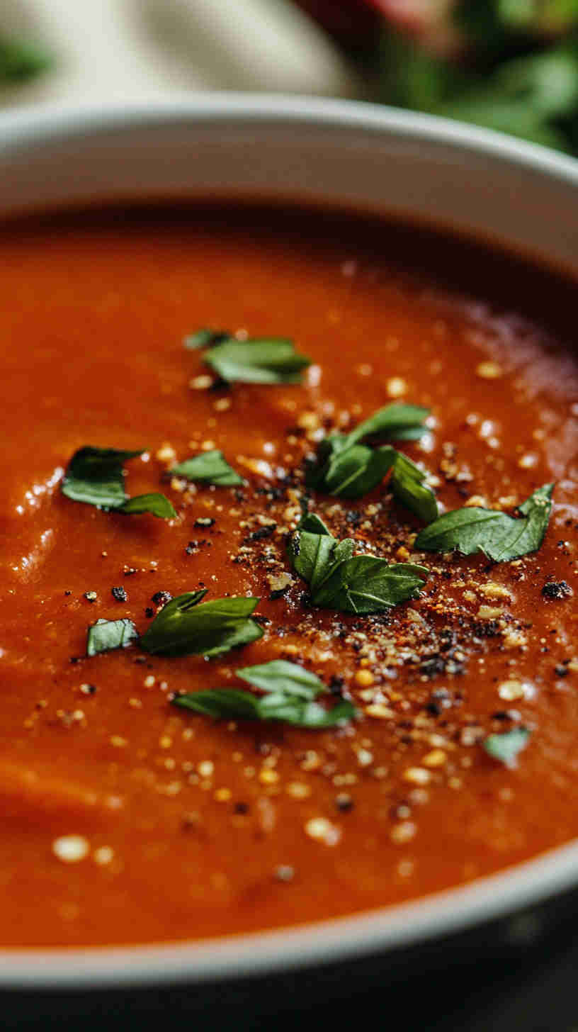 Roasted Red Pepper and Tomato Soup