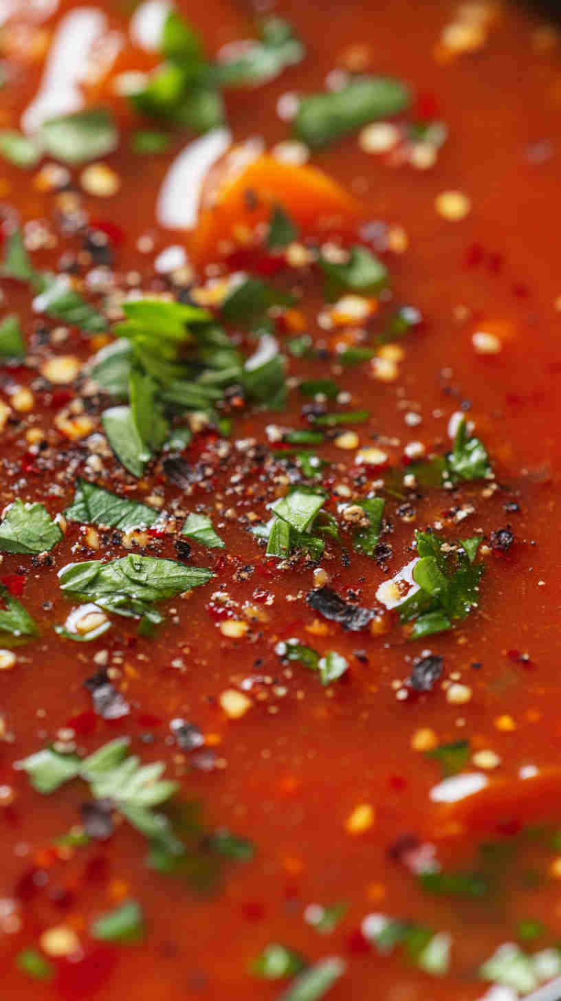 Roasted Red Pepper and Tomato Soup
