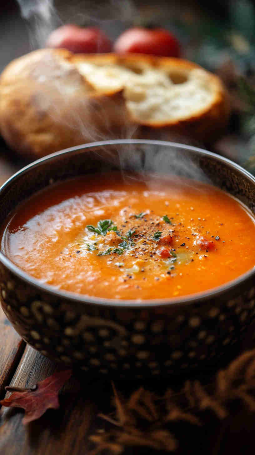 Roasted Red Pepper and Tomato Soup