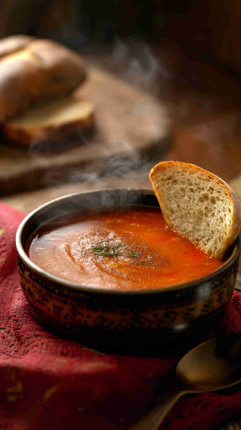 Roasted Red Pepper and Tomato Soup