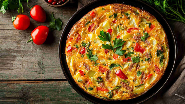 Sausage, Bell Pepper & Potato Frittata