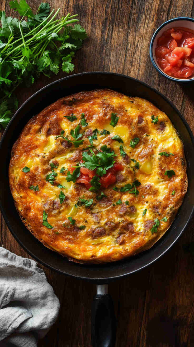 Sausage, Bell Pepper & Potato Frittata