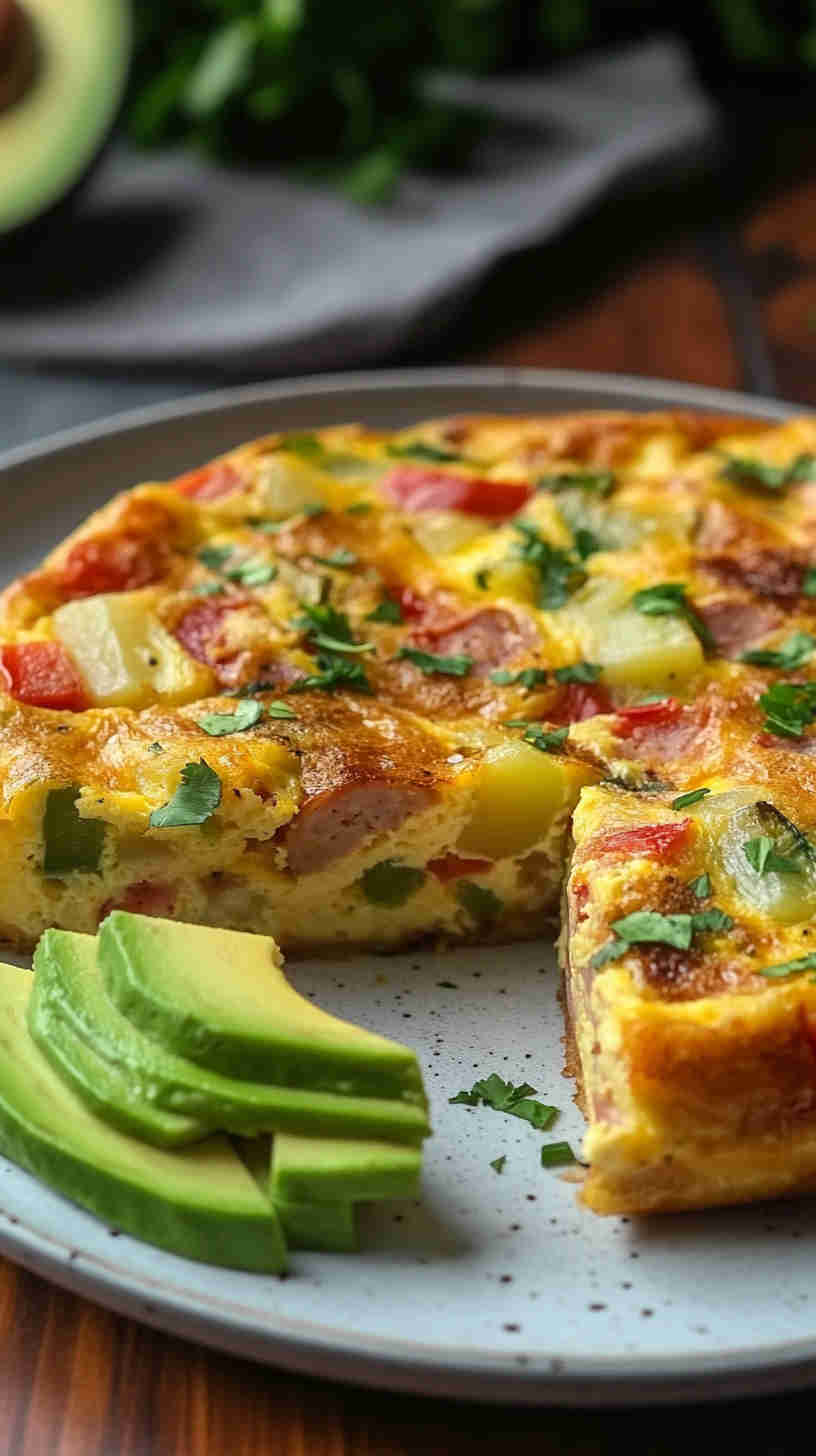 Sausage, Bell Pepper & Potato Frittata