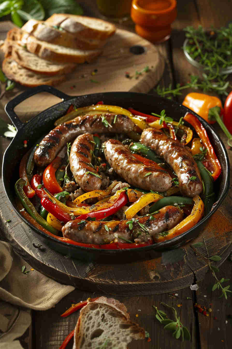 Sausage and Bell Pepper Skillet