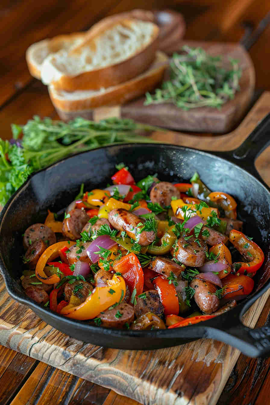 Sausage and Bell Pepper Skillet