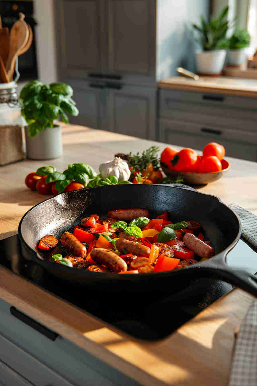 Sausage and Bell Pepper Skillet