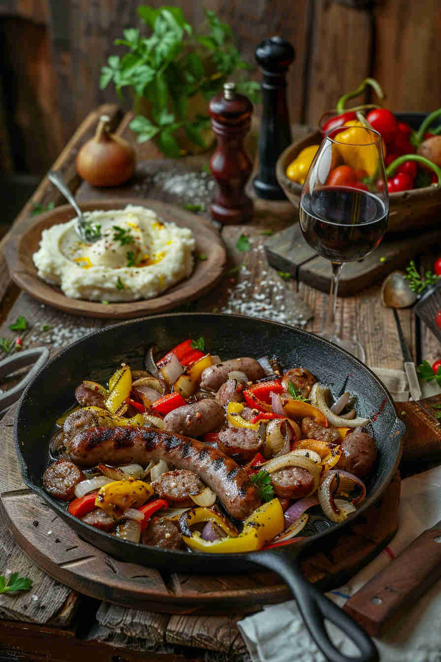 Sausage and Bell Pepper Skillet