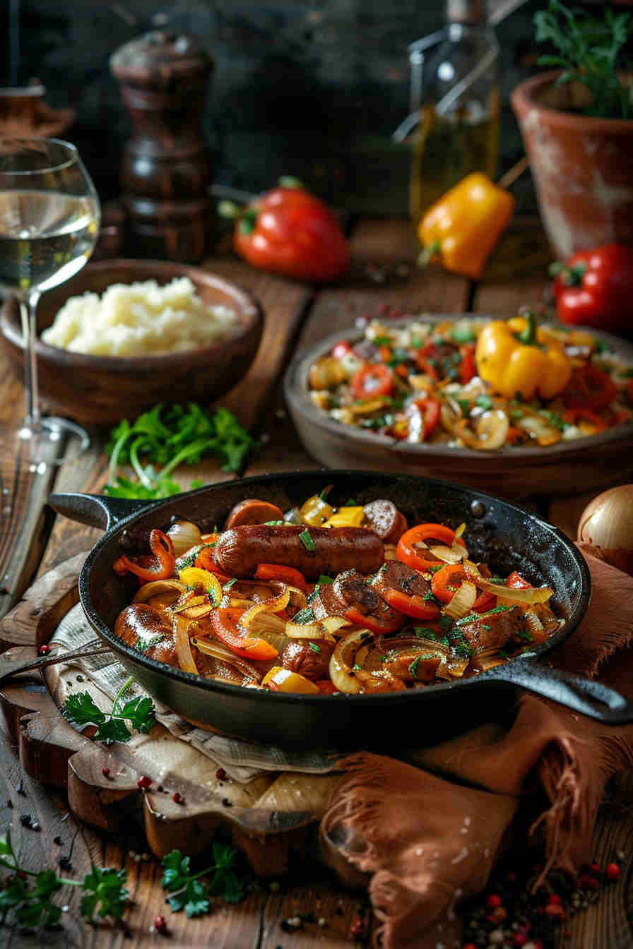 Sausage and Bell Pepper Skillet
