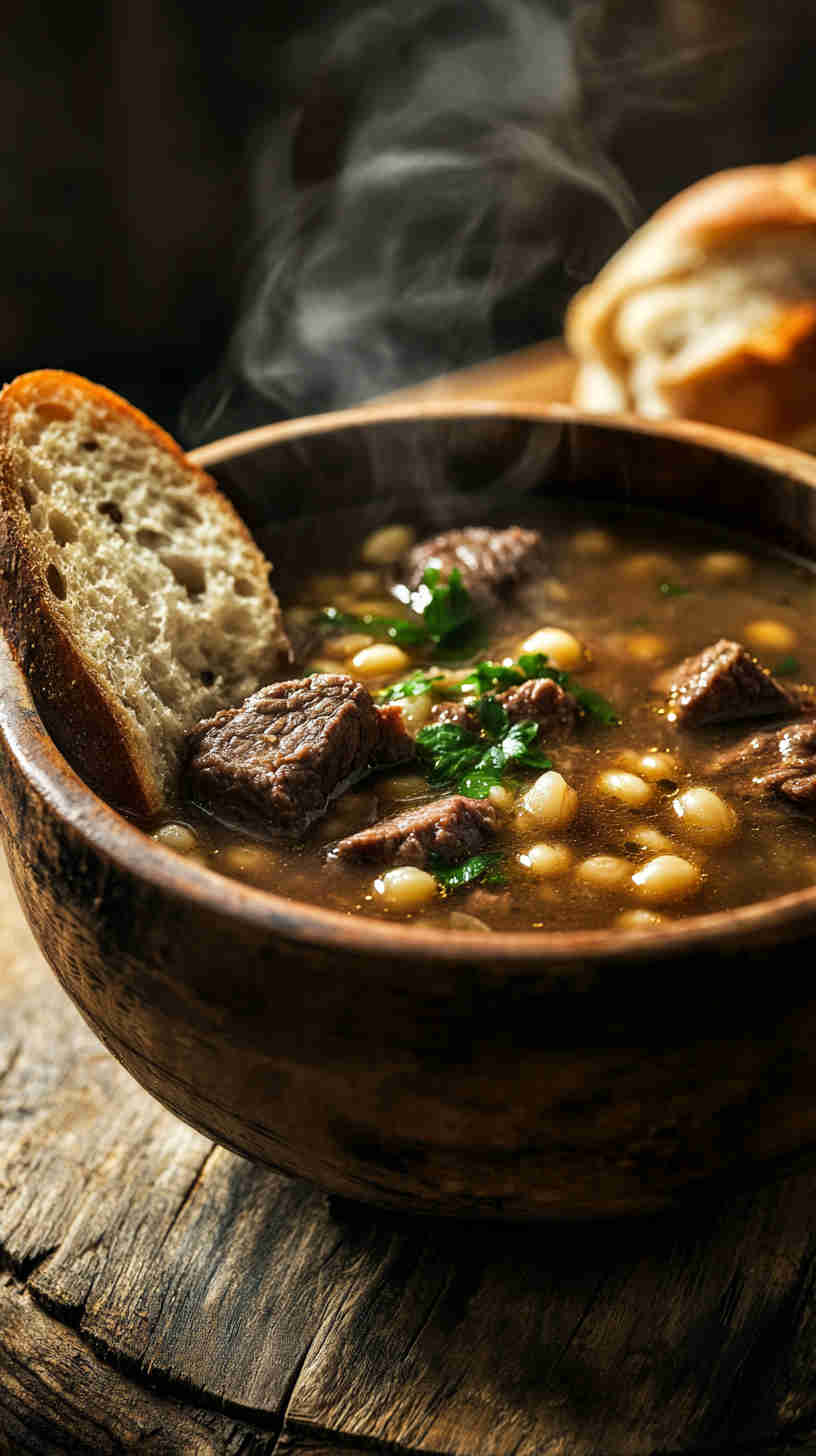 Savory Beef and Barley Soup