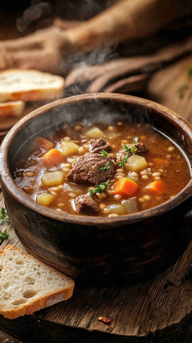 Savory Beef and Barley Soup