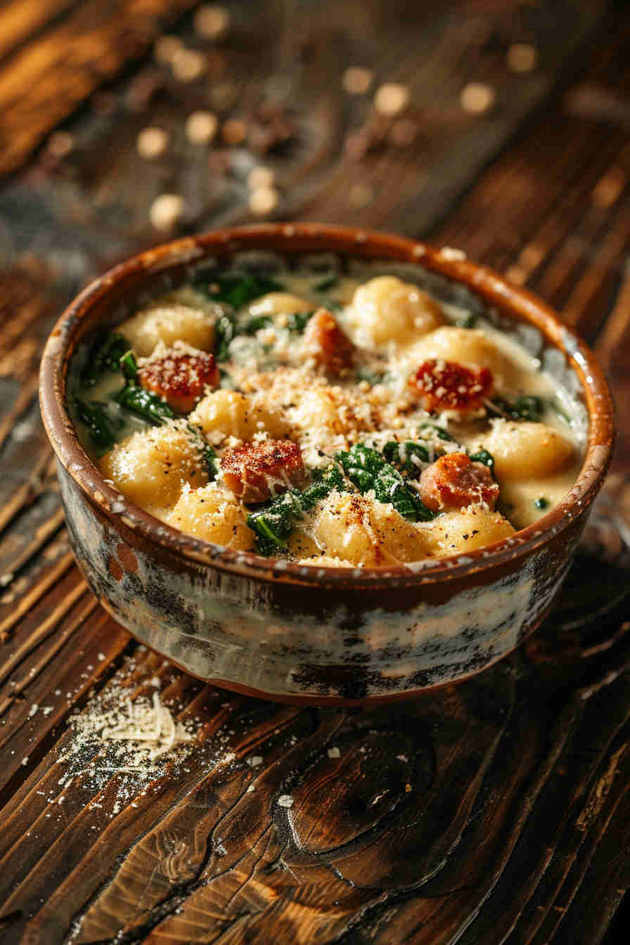 Savory Sausage and Spinach Gnocchi