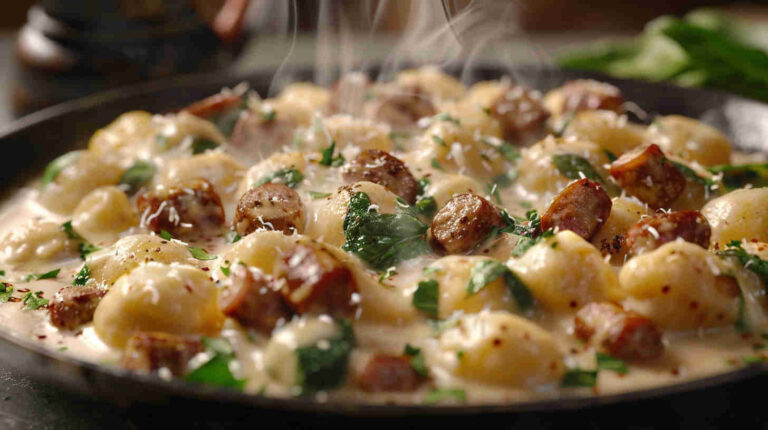 Savory Sausage and Spinach Gnocchi
