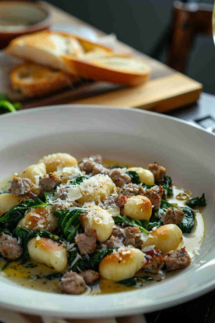 Savory Sausage and Spinach Gnocchi